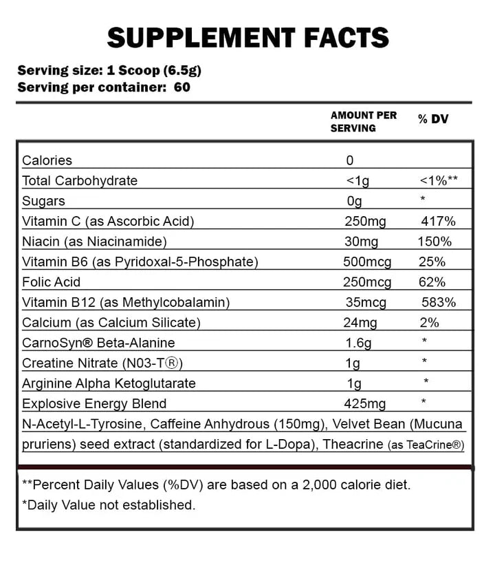 C4 Original Pre Workout Powder - Fruit Punch | 60 servings