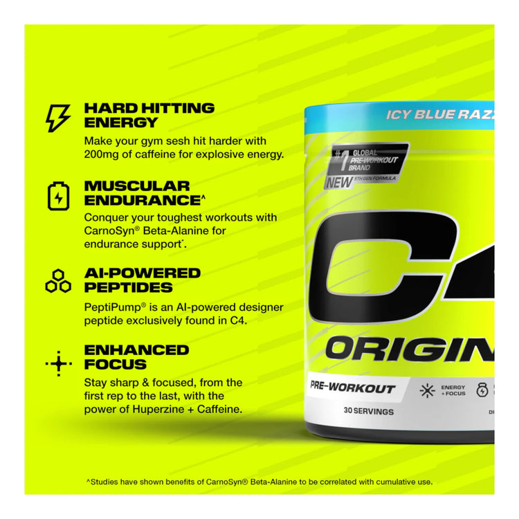 C4 Original Pre Workout Powder | 30 servings