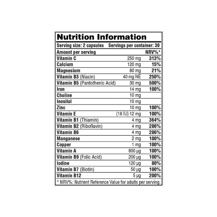 Daily Vitamin by Galvanize Nutrition | 60 Capsules