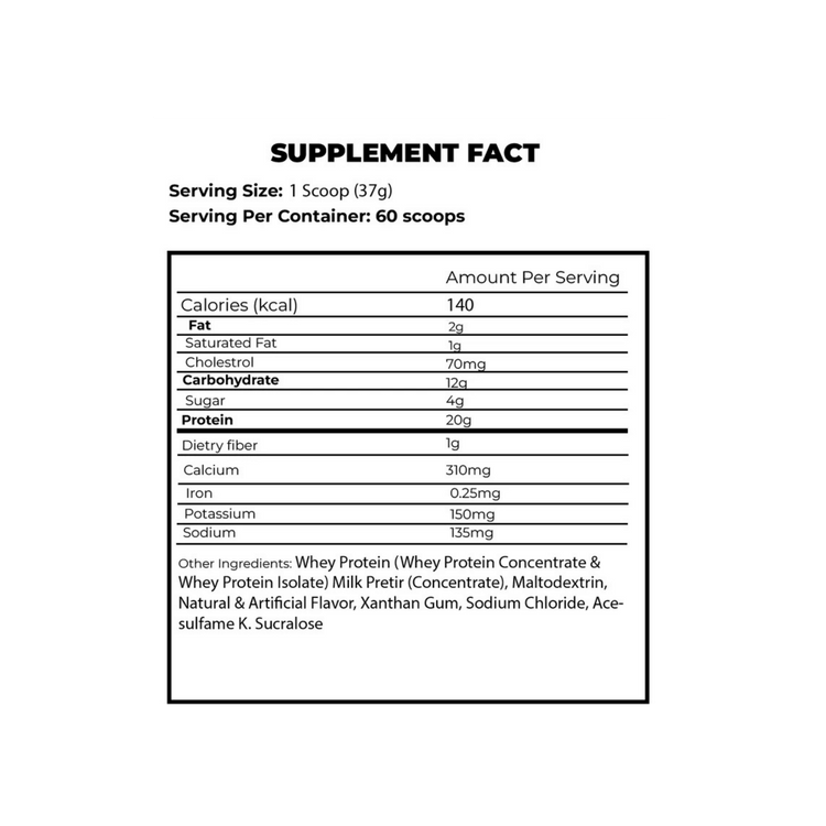 RC Whey XS - Strawberry Milkshake | 60 servings
